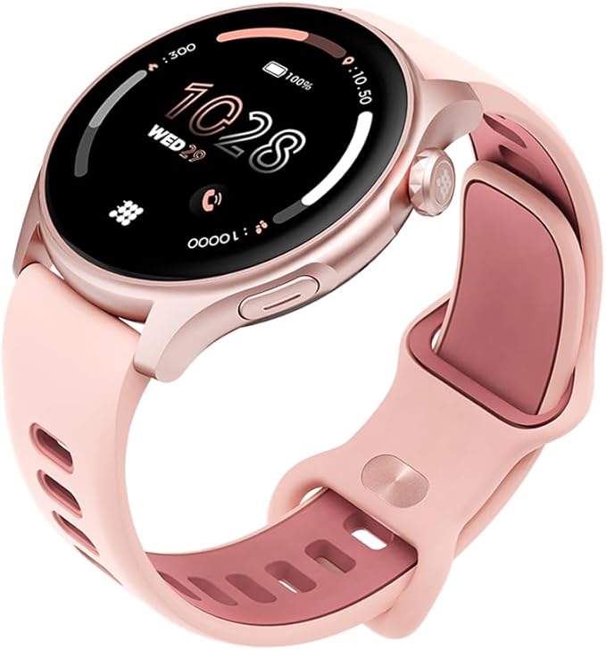 Cubitt Aura Smartwatch/Fitness Tracker with 1.43" Touch AMOLED Screen, Bluetooth Calling, 60+ Sports, Blood Oxygen, Heart Rate, Stress/Sleep Monitor, Waterproof, Step Counter, Compass Support