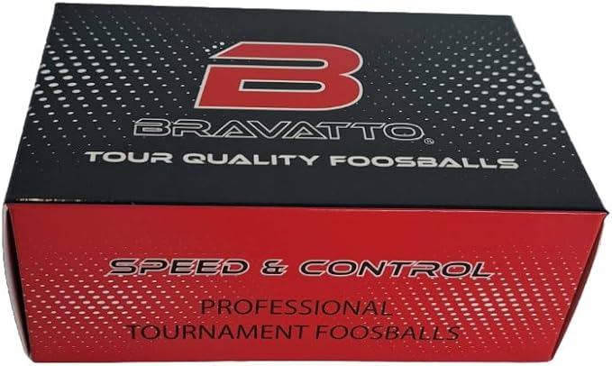 Professional Foosball Balls: Tournament Quality - Just Like The Pros Use, Official Regulation Size - Set of 6 Urethane Foosball Balls (Red)