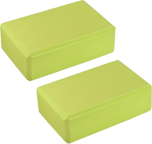 uxcell Yoga Block Light Weight High-Density EVA Foam Brick for Beginners, Yogis, Pilates, Meditation