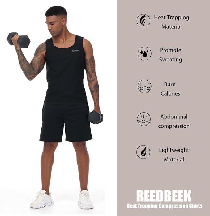 Sauna Sweat Suit Weight Loss Shapewear Top Weighted Shirt Sauna Vest Workout Exercise Gym Short Sleeves Men Women