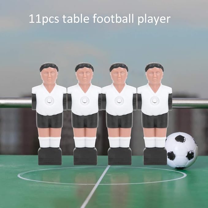 11Pcs Foosball Men, Foosball Players Table Soccer Ball Player Replacement Parts for 1.4M Table Soccer Figurines Football Game Machine Accessory (11x3.7cm/4.3x1.5in)