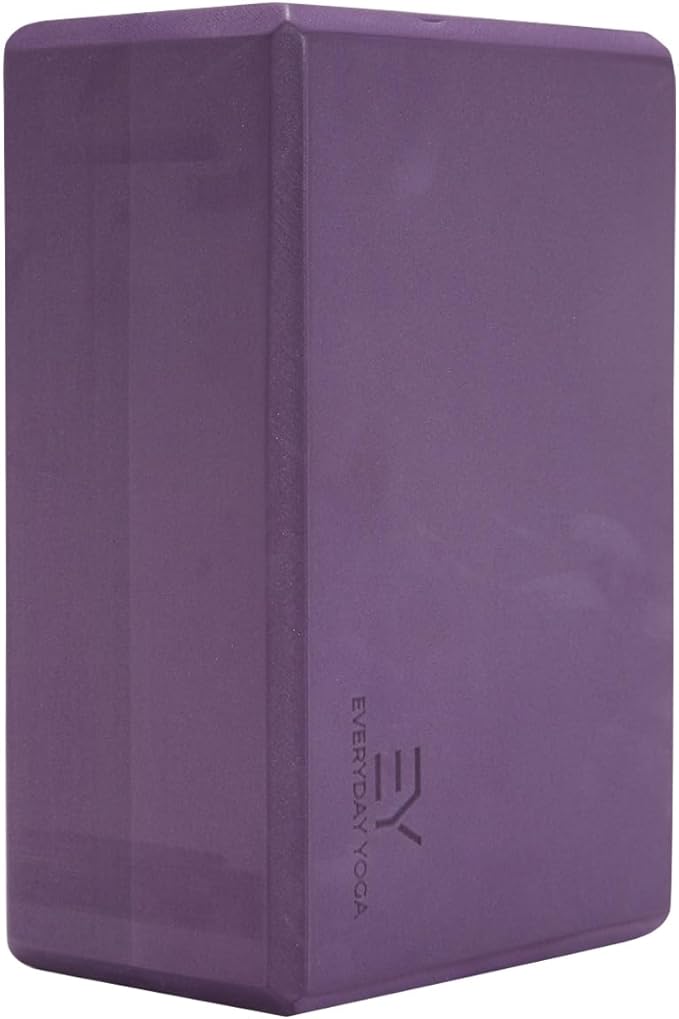 𝗘𝘃𝗲𝗿𝘆𝗱𝗮𝘆 𝗬𝗼𝗴𝗮 Foam Block with Soft Non-Slip Surface for Stability, Balance, and Deepen Stretches - Ideal for Yoga, Pilates, and Meditation Accessories (Sold Singular)