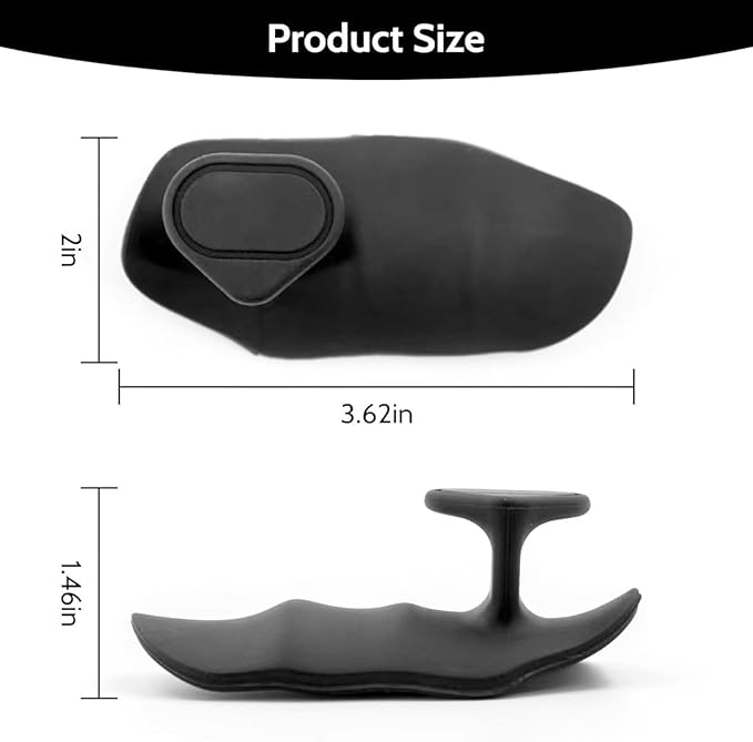 Original Rubber Gym Grips for Weight Lifting, Deadlifts, Ergonomics Shaped Workout Grips for Men Women Palm Protection, Fingerless Workout Gloves