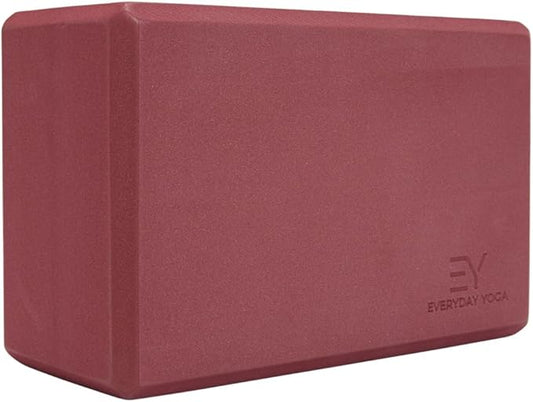 𝗘𝘃𝗲𝗿𝘆𝗱𝗮𝘆 𝗬𝗼𝗴𝗮 Foam Block with Soft Non-Slip Surface for Stability, Balance, and Deepen Stretches - Ideal for Yoga, Pilates, and Meditation Accessories (Sold Singular)
