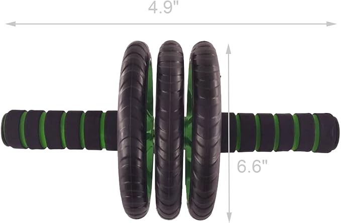 FixtureDisplays® Ab Wheel Roller, Abs Carver for Abdominal & Stomach Exercise Training, Home Gym Workout Equipment 18194-NPF
