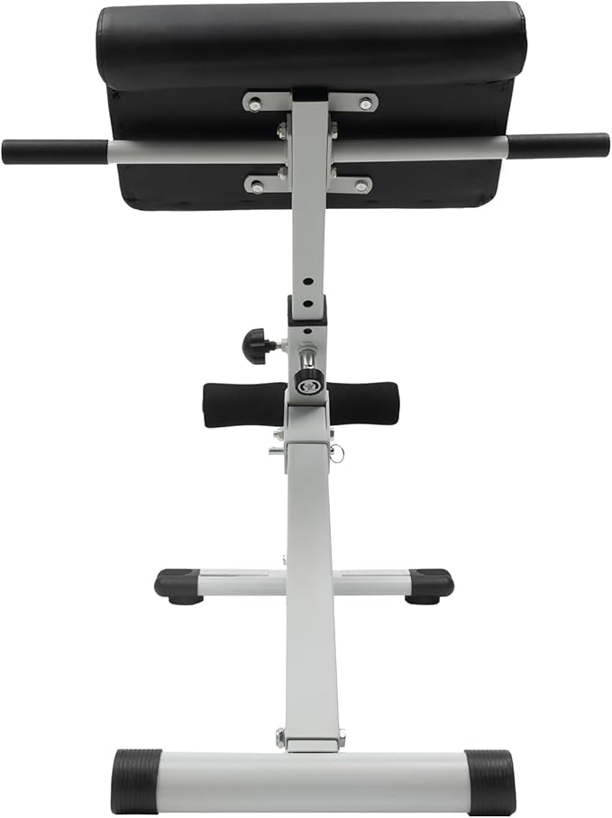 Fitness Roman Chair Training Hyperextension Bench Exercise 5 Levels Adjustable Sport Roman Chair Back MAX 300LBS for Home, Gym, Hotel, School, and Other Occasions