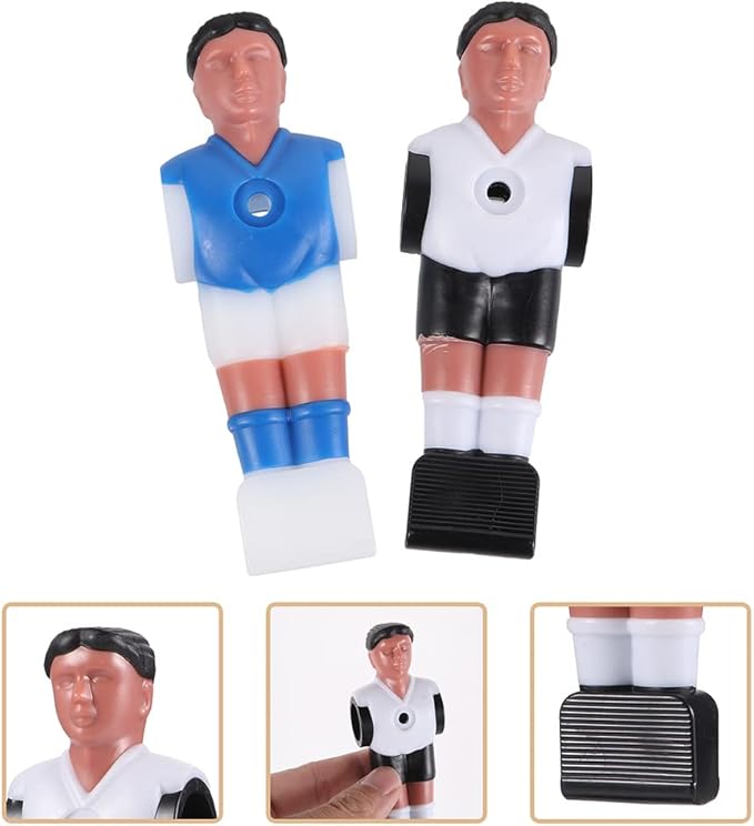 Resin Football Man Doll Foosball Replacement Part 16Pcs Resin Lovely Soccer Wear-Resistant Foosball Guys Foosball Table Soccer Men Football Table Player