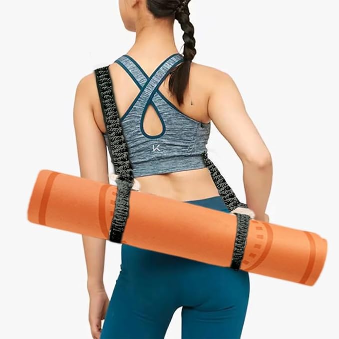 kiido Macrame Yoga Mat Carrying Strap [MAT NOT Included], Hand Woven Multi-Purpose Strap/Carrier