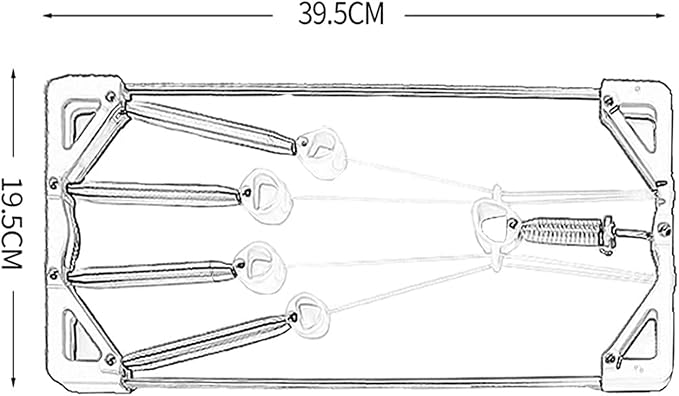 Finger Exerciser & Hand Strengthener Expert Grip Strength Training for Athletes, Musicians & Physical Therapy (Metal Blue + Yellow Cover)