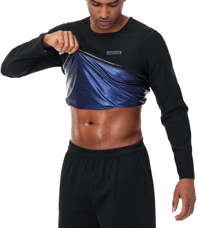 Sauna Sweat Suit Weight Loss Shapewear Top Weighted Shirt Sauna Vest Workout Exercise Gym Short Sleeves Men Women