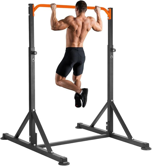ONETWOFIT Pull Up Station, Power Tower Adjustable Pullup Bar Multifunction Strength Training Workout Gym Equipment Free Standing Chin up Bar for Home Outdoor, Support 440LBS