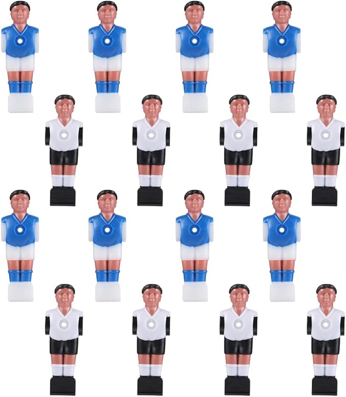 Resin Football Man Doll Foosball Replacement Part 16Pcs Resin Lovely Soccer Wear-Resistant Foosball Guys Foosball Table Soccer Men Football Table Player