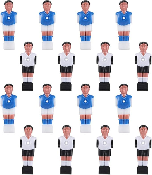 Resin Football Man Doll Foosball Replacement Part 16Pcs Resin Lovely Soccer Wear-Resistant Foosball Guys Foosball Table Soccer Men Football Table Player