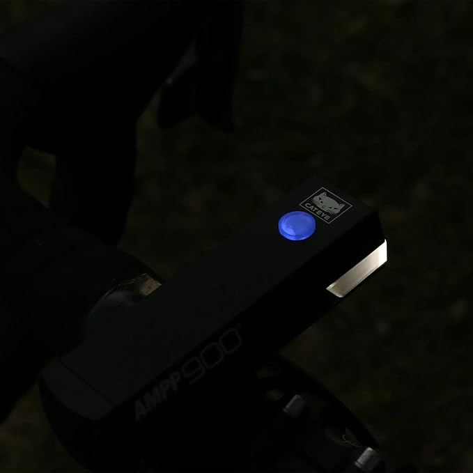 CATEYE AMPP USB Rechargeable Bike Light – High Visibility Super Bright OptiCube™ Headlight for Commuters, Road Cyclists & Mountain Bikers, Day & Night Riding Modes, IPX4 Waterproof, Tough & Durable