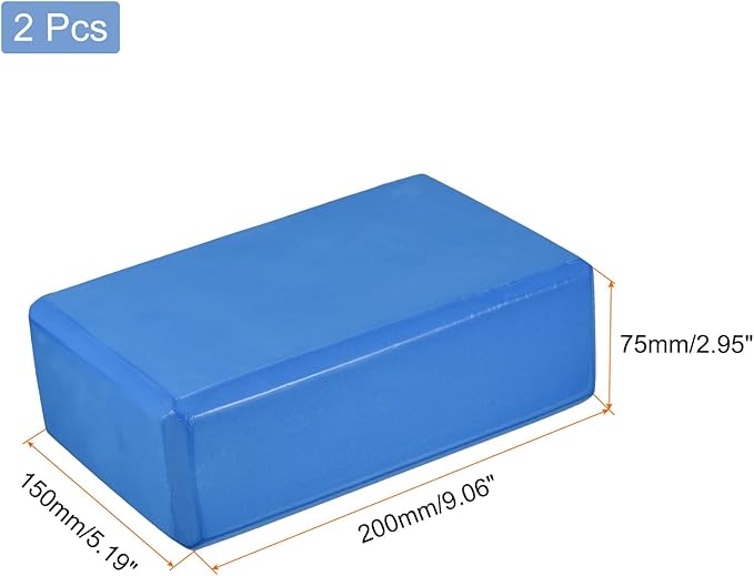 uxcell Yoga Block Light Weight High-Density EVA Foam Brick for Beginners, Yogis, Pilates, Meditation