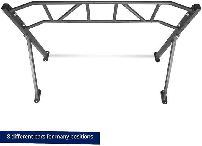 Titan Fitness HD Multi-Grip Wall Mounted Pull-Up Bar, 48" Wide Grip, Rated 600 LB, Strength Accessory