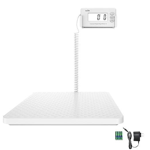 Medical Digital Floor Scale,440lbs/1oz Ultra-Thin, Lightweight and Portable Medical Grade Scales for Home, Hospital and Physician Use,with an Easy-to-Read Digital LCD Display,White