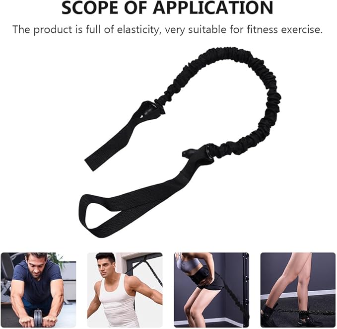 Abdominal Wheel Elastic Rope - Resistance Bands for Core Strength Training Multi-Functional Ab Roller with Cloth Cover for Home and Gym Use