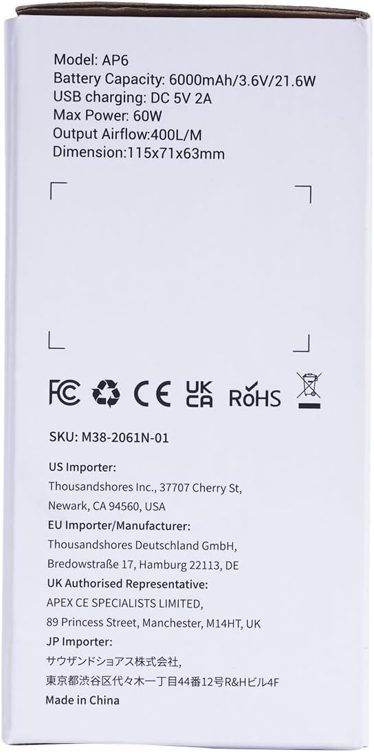 Dr.meter Air Mattress Pump, Rechargeable 6000mAh Portable Air Pump, Quick-Fill Electric Air Inflator Deflator for Outdoor Camping Inflatable Bed Pool Boat Float Raft Swimming Rings Vacuum Bag