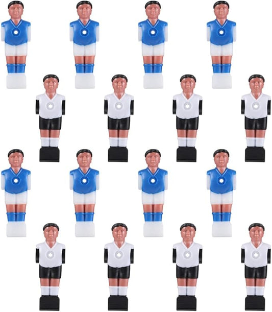 BESPORTBLE Foosball Men, 16Pcs Foosball Replacement Players Foosball Men Player Replacement Table Soccer Player Foosball Table Parts
