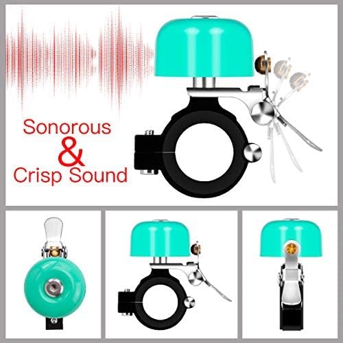 Greallthy Bike Bell Classic Brass Bicycle Bell,Bike Bells for Adults Kids,Loud Sound Bells Fit for 0.87-1.25in/22.2-31.8mm Bicycle Handlebars,Road Mountain Bike Accessories.