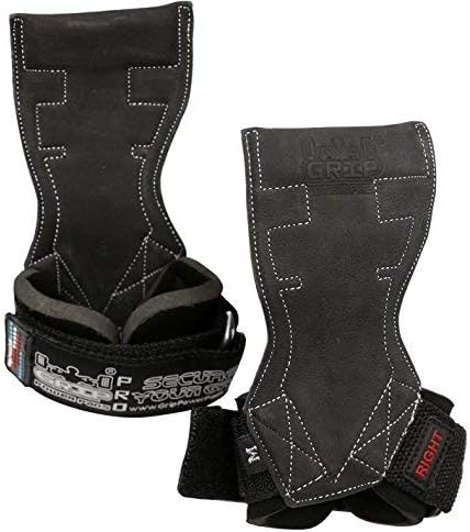 Lifting Grips PRO Weight Gloves Heavy Duty Barbell Gymnastics Straps Alternative to Power Hooks Deadlifts Adjustable Neoprene Padded Wrist Wrap