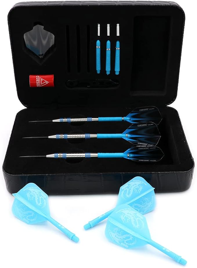 CUESOUL Professional Tungsten Steel Tip Dart Set 85% Tungsten 22g/24g/26g-Glory Series