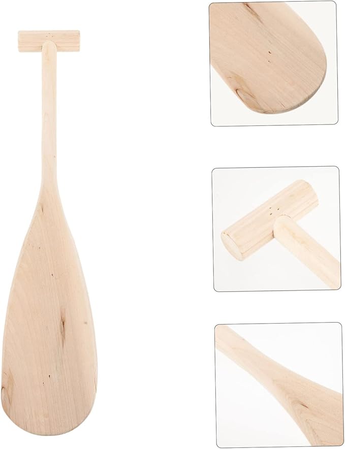 Lightweight Kids Canoes Paddle Decorative Wood Paddle for Children Unisex Performance Boat Accessory
