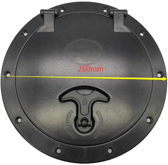 6/8/9 Inch Round Hatch Cover Deck Plate ABS Accessories Hatch Cover with Red Waterproof Bag for Kayak Boat Fishing Rigging