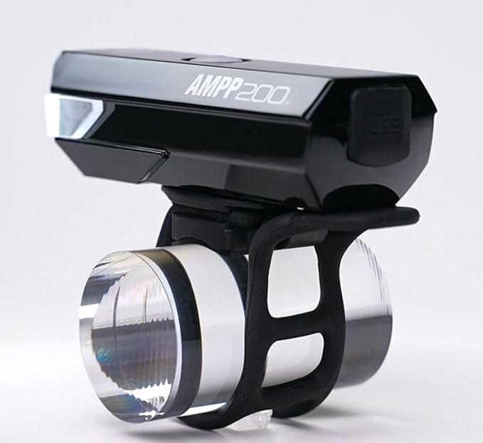 CATEYE AMPP USB Rechargeable Bike Light – High Visibility Super Bright OptiCube™ Headlight for Commuters, Road Cyclists & Mountain Bikers, Day & Night Riding Modes, IPX4 Waterproof, Tough & Durable