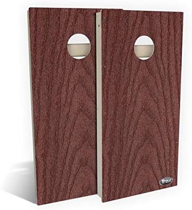 Slick Woody's Professional-Grade TREX Cornhole Boards - 4'x2' All Weather Regulation Corn Hole Toss Game with 8 Resin Filled Bags