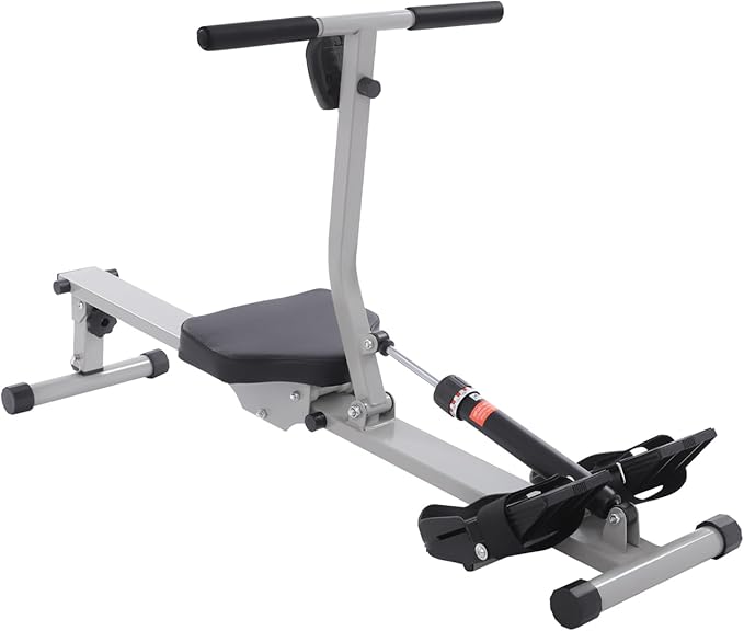 Foldable Rowing Machines, Hydraulic Rower 12 Levels Resistance Force, Low Noise, LED Display Full Body Workouts Equipment for Home