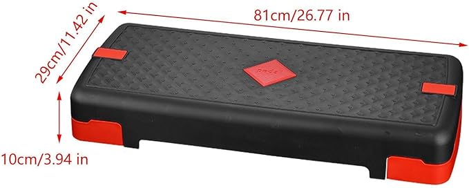 Generic Exercise Step Platform Aerobic Fitness Stepper Adjustable Workout Nonslip Textured Surface Training Load Bearing