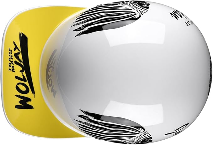 Vintage Retro Open Face Motorcycle Helmet Baseball Cap Half Helmets with pull-down Lens for Men Women Moped Cap Jet Scooter Street Cruiser - DOT Certified (Indian-White,Medium)