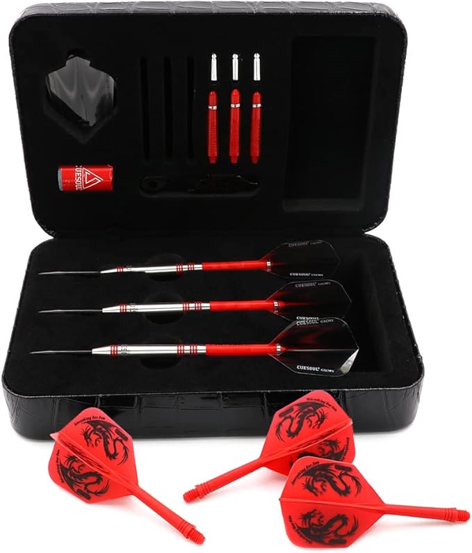 CUESOUL Professional Tungsten Steel Tip Dart Set 85% Tungsten 22g/24g/26g-Glory Series