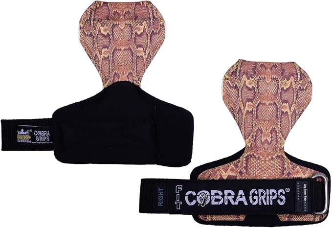 Cobra Grips PRO Weight Lifting Gloves Heavy Duty Straps Alternative Power Lifting Hooks for Deadlifts Adjustable Neoprene Padded Wrist Support Bodybuilding