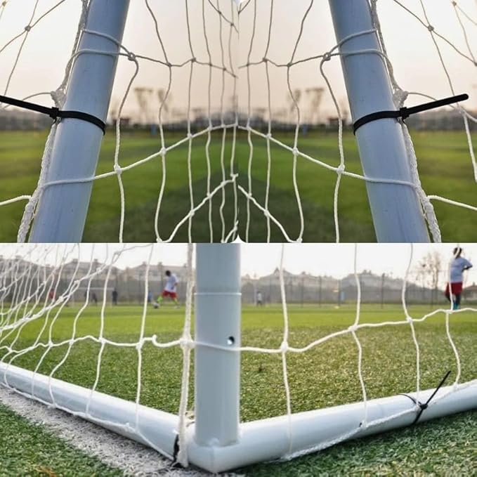 Soccer Goal NET. Weatherproof, Polyethylene Twine Net (24'x8', 21'x7', 18'x7', 18.5'x6.5', 12'x6', 10'x6')