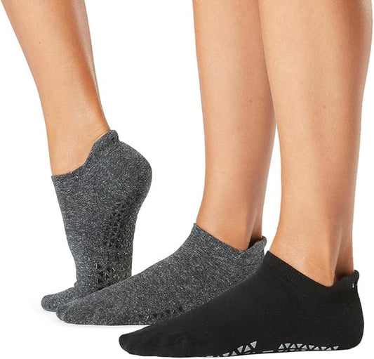 TAVI Women’s Savvy Grip Socks, Multi-Pack - Pilates Socks with Grips for Women, Slipper Socks for Pilates, Yoga, and Ballet