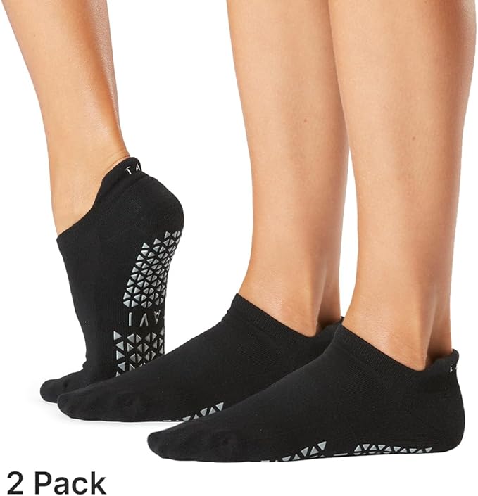 TAVI Women’s Savvy Grip Socks, Multi-Pack - Pilates Socks with Grips for Women, Slipper Socks for Pilates, Yoga, and Ballet