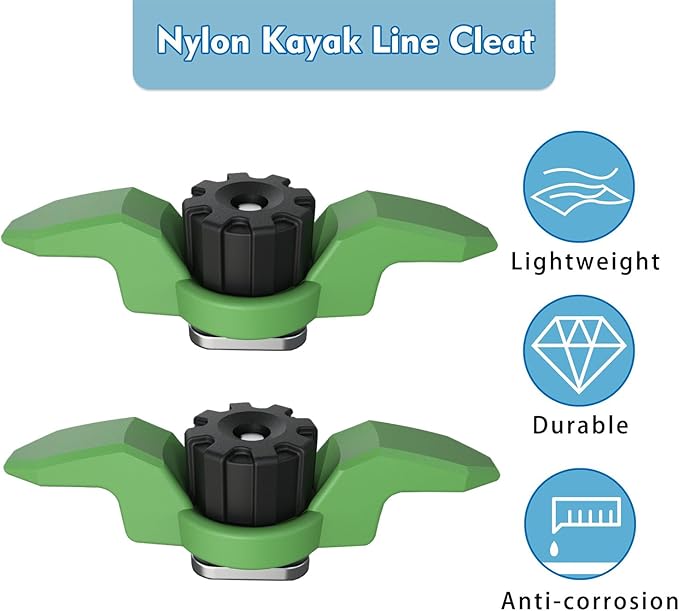 1007 Kayak Anchor Cleat Compatible with Kayak Track Light/Medium Duty Polymer Kayak Mount Track Kayak Low Profile Track Mount