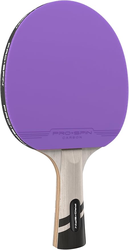 PRO SPIN Ping Pong Paddles - Professional Level Table Tennis Rackets with Carbon Fiber for Superior Control | 7-Ply Blade, Premium Rubber, 2.0mm Sponge | Includes Protector Case