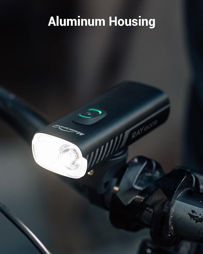 MagicShine Bicycle Light RAY 1600B/RAY 2600B,USB-C Fast Charging IPX6 Waterproof,Equipped with Two High-Power LEDs Bike Headlight