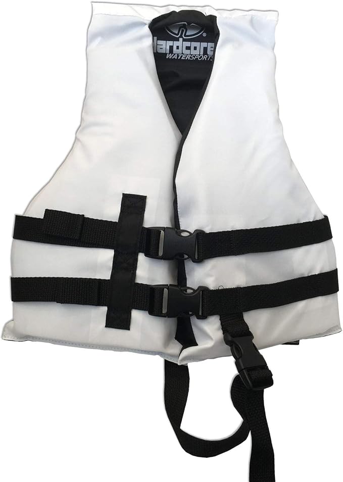 Hardcore Life Jacket Paddle Vest; Coast Guard Approved Type III PFD Life Vest Flotation Device; Jet ski, Wakeboard, Kayak; Ideal Extra Life Jacket for Your Pontoon Boat