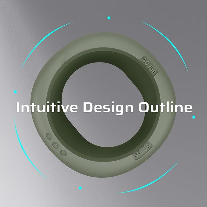 BERTER Hand Grip Strengthener, Grip Strength Trainer, Fingers Exerciser Set, Silicone Rings for Muscle Training Sports Rock Climbing Finger Rehabilitation Training, Home and Office (3 PCS)