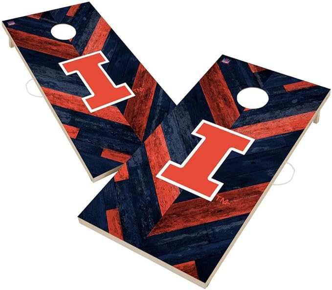 College Team Cornhole Boards, 2x4 Regulation Corn Hole Game Set, Officially Licensed Cornhole Game, Perfect for Tailgates