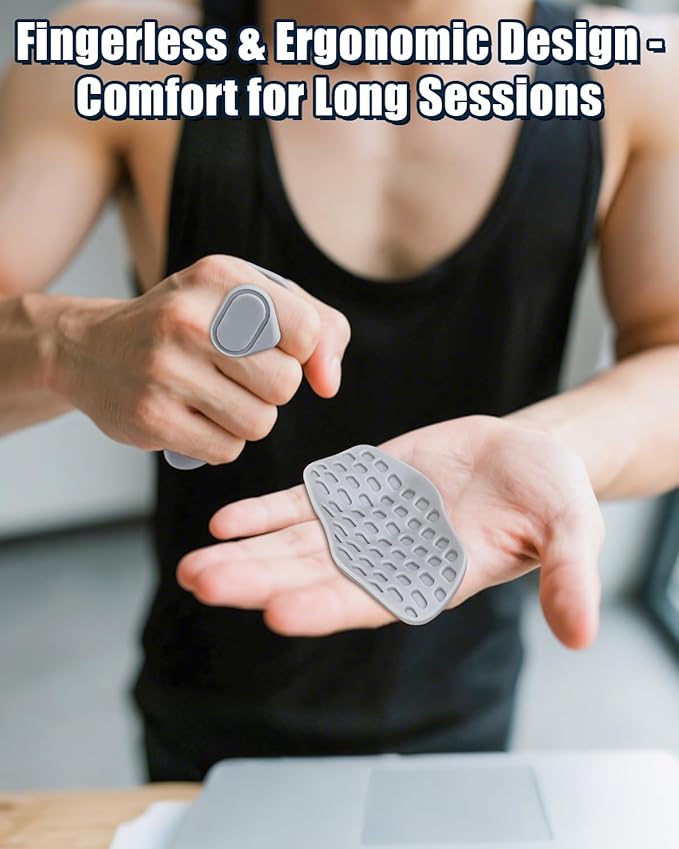 Versa Grips High Grip Silicone Workout Gloves for Men, Women, Fingerless Weight Lifting case for Pull-Ups, Deadlifts, Gym, Training Silicone Gloves Anti-Slip, Protection, Lightweight