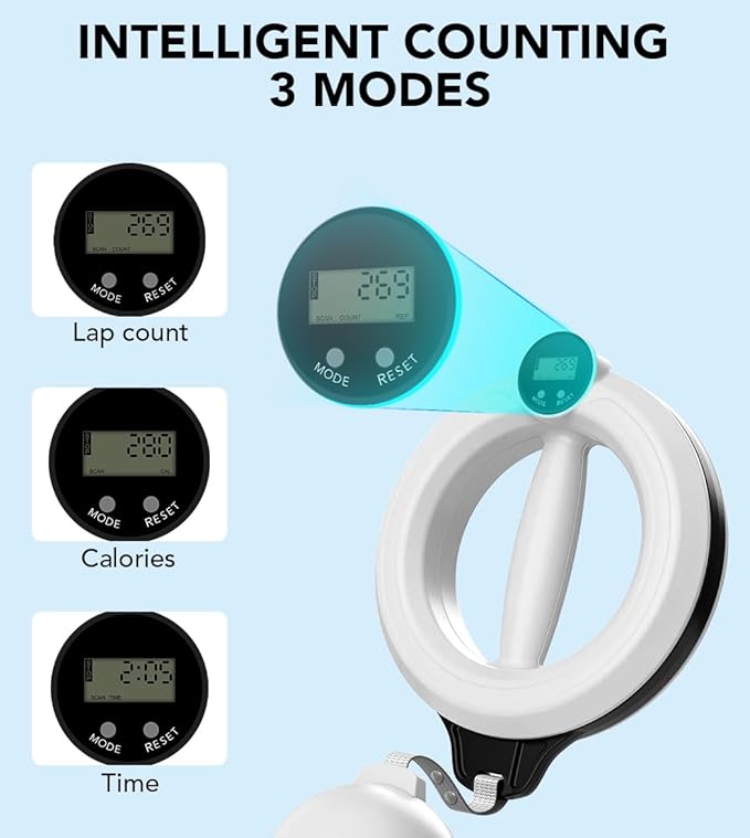 Arm Workout Equipment, Shoulder Reliever for Women Chest and Shoulder Exercise Equipment for Men 360° Hand-Cran Forearm Fitness Trainer with Timing and Counting Functions for Home Gym