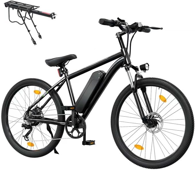Electric Bike for Adults 750W Peak, 26" Mountain E-Bike, 55 Miles + 20MPH Adult Electric Bicycles for Road Sand Mountain
