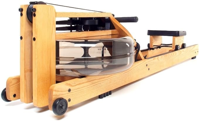 WaterRower Ash Rowing Machine with S4 Monitor | USA Made Water Rower | Original Handcrafted Erg Row Machine for Home Use & Gym