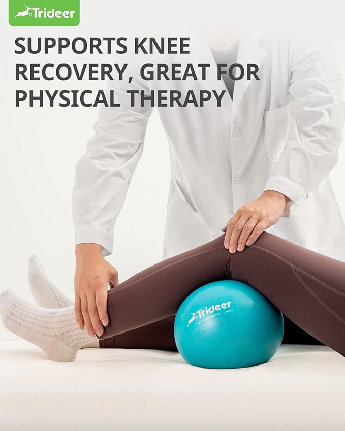 Trideer Pilates Ball - 9 Inch Core Ball for Physical Therapy, Yoga, Stability & Workout - Office & Home Gym